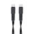 Kabel RivaCase PS6005 Czarny Type-C do Type-C, podwójne złącza