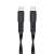 Kabel RivaCase PS6005 Type-C - Type-C, 1,2 m, czarny, zbliżenie