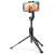 Spigen S540W Selfie Stick állvány, fekete, a szelfi botot állvány üzemmódban mutatja, egy telefonnal, amelyen egy fotó látható