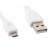 Cablu micro USB 2.0 Gembird CCP-MUSB2-AMBM-W, alb, 1 metru, detaliu al conectorului USB A