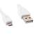 Cablu micro USB 2.0 Gembird CCP-MUSB2-AMBM-W, alb, 1 metru, detaliu al conectorului USB A