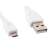 Cablu micro USB 2.0 Gembird CCP-MUSB2-AMBM-W, alb, 1 metru, detaliu al conectorului USB A