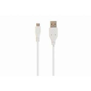 Gembird CCP-MUSB2-AMBM-W micro USB 2.0 cable, white, 1 meter - Data Cable