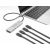 Delock USB-C Hub laptophoz és USB-C kábelekhez csatlakoztatva