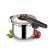 Tescoma SmartCLICK Kukta 6.0 l pressure cooker, stainless steel, 6 liters, with adjustable pressure and easy-to-remove lid