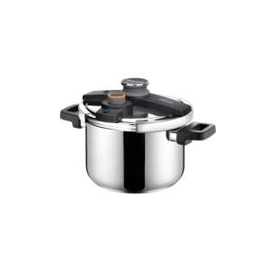 Tescoma ULTIMA+ 6.0 L pressure cooker, stainless steel, black handles - Cookware & bakeware