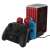 Venom VS4900 Nintendo Switch charging station with controllers and game cartridges, black