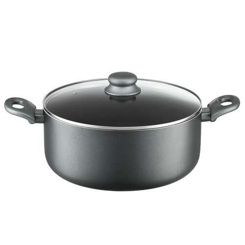 Ambition Graphite fazék üveg fedővel, 28 cm - Fazék