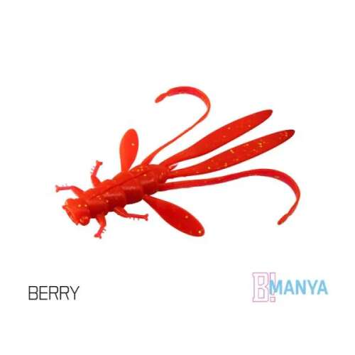 MANYA UVs 10.5cm gumicsali horgászcsali, Berry színben - Gumicsali és twister