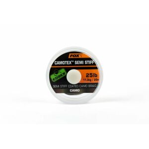 Fox Edges Camotex Semi-Stiff Előkezsinór - 25lb - 20m 131785383 - Fonott előkezsinór