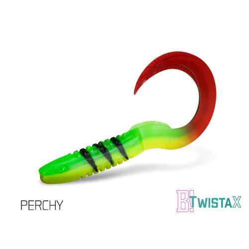 Delphin TwistaX Eeltail 15cm horgászcsali, Perchy színben - Gumicsali és twister