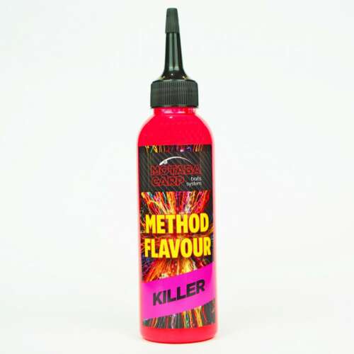 Motaba Carp Method Flavour Killer Fluo 150ml, piros folyékony pontyhorgász csalizószer
