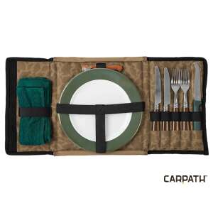 Delphin AREA CARPATH horgász evőeszköz szett tányérokkal és törölközővel - Orsótartó táska