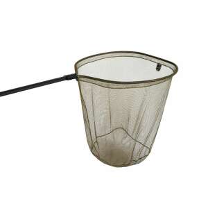 Delphin OMEGA Carp 2 részes merítőháló, zöld háló, fekete nyél - Merítőfej