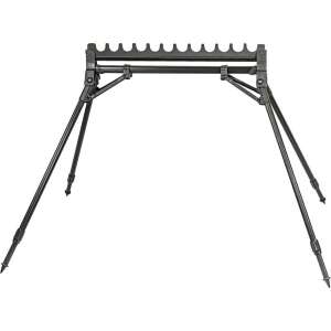 Trabucco Gnt Mega Black Kit Front Rest XL/12/Wind horgászbot tartó, fekete, 12 bothely, állítható lábak, teleszkópos kialakítás - Rod pod & bottartó
