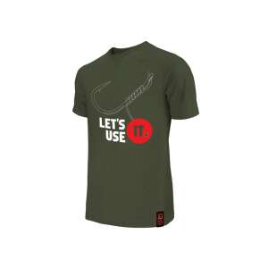 Delphin USE IT XXL horgász póló, zöld, oldalnézet - Póló