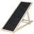 Dechland adjustable height dog ramp, beige and black, for dogs to get on furniture or in cars