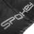 Spokey Polaris 350 sleeping bag, gray and black, close-up of brand logo