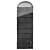 Spokey Polaris 350 sleeping bag, gray and black, closed, front view