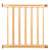 Dechland adjustable safety gate, 72-122cm, brown, wooden, for stairs, doorways, hallways