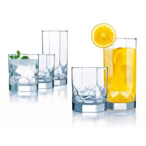 Luminarc Octime Diamond pohár szett, 300 ml, 6 darabos, vízhez, gyümölcsléhez és koktélokhoz - Luminarc