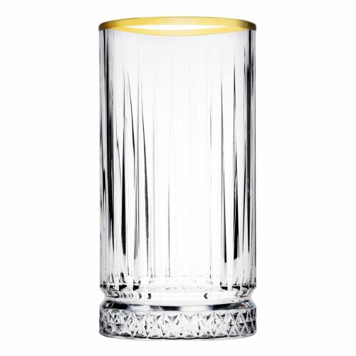 Pasabahce Elysia üdítős pohár arany szegéllyel