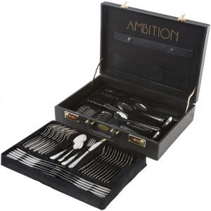 Ambition Verona 72 részes evőeszközkészlet bőröndben - Ambition