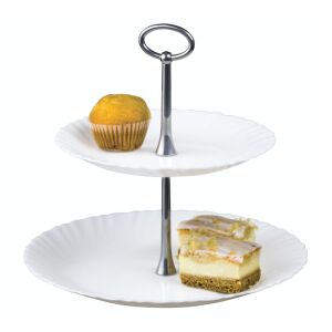 Luminarc Feston kétszintes tálaló, 27/25 cm - Luminarc