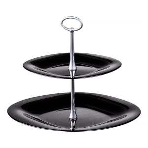 Luminarc Carine 2 szintes fekete kínálótál - Luminarc