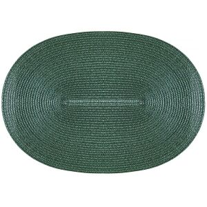 Ambition Hawai Ovális Tányéralátét - Sötétzöld - 30x45 cm