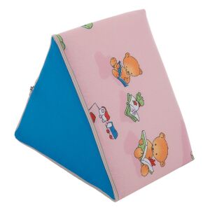 Mini Maci Puff háromszög alakú, rózsaszín és kék gyerek puff - Lábtartó, puff