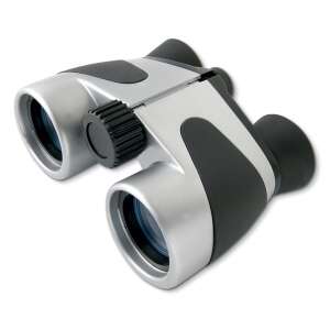 4x30-as távcső, ezüst és fekete, ferde nézet - Távcső