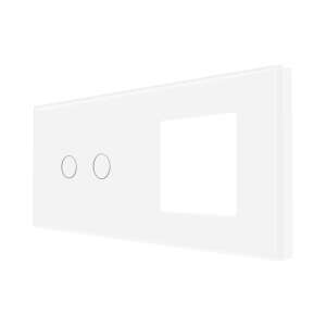 Luxion Dupla Érintőkapcsoló Konnektor - Üveg Panel