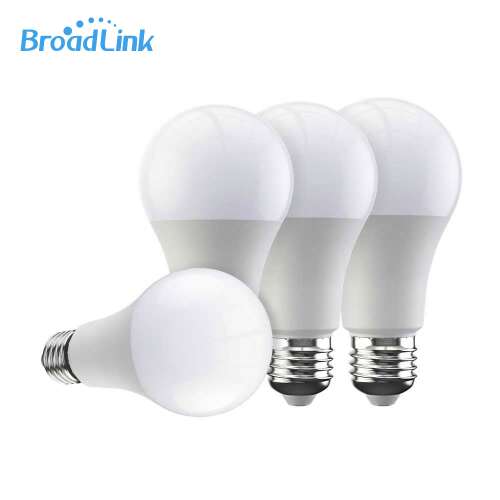 4 db BroadLink FastCon Okos Wi-Fi LED Izzó, E27, Tompítható, Kompatibilis Amazon Alexa, Google Home, Mobiltelefon Vezérlés - BroadLink