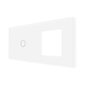 Luxion Egyszerű Érintőkapcsoló + Konnektor Üveg Panel