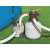 Bestway Flowclear 8327 L/h Sand Filter Pump for Above Ground Pools installed next to a pool