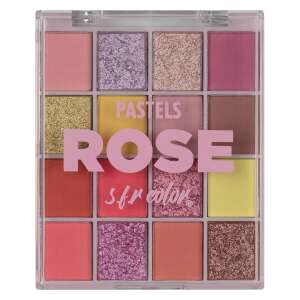 Paleta cieni do powiek SFR Color Pastels, Rose, 12 odcieni - Cień do powiek