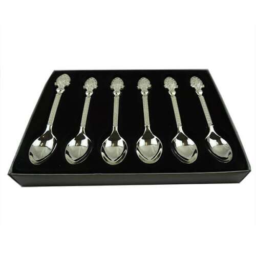 Elegáns Ezüst Kiskanál Szett - 6 darab