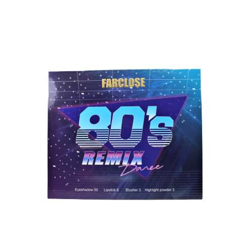 Farclose 80's Remix Lidschattenpalette, 64 Farbtöne