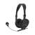 Esperanza Presto black wired headset with microphone