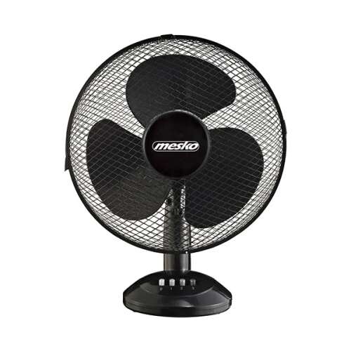 Ventilator de birou Mesko, negru, cu diametrul de 40 cm