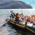 People using Intex inflatable kayak with 2-piece aluminum oars