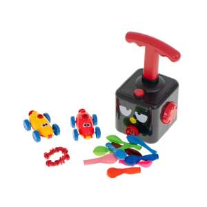 Set de jucărie cu mașini cu aer cu balon, lansator, 2 mașini, 10 baloane și conectori - Nonbrand Jocuri si jucarii creative