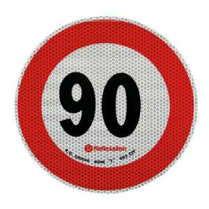 90 km/h speed limit sticker, 20cm diameter, European standard class 2 - Car decal