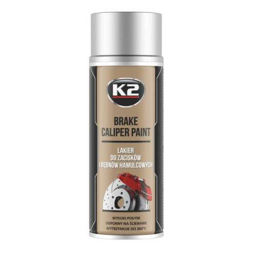 K2 Brake Caliper Paint, silver spray paint for car brake calipers, 400ml
