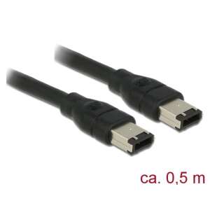 DeLock FireWire kábel 6 tűs - 6 tűs 0,5m - Firewire kábel