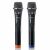 Lenco MCW-020BK Drahtloses Mikrofon-Set - Zwei schwarze Mikrofone