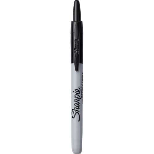 Fekete Sharpie RT állandó filctoll, 1,0 mm gömbölyű hegyű