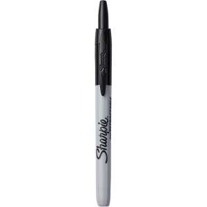 Schwarzer Sharpie RT Permanentmarker, 1,0 mm Rundspitze - Marker