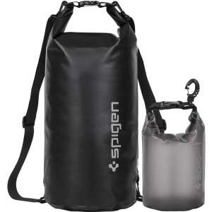 Spigen Aqua Shield Wasserdichte Trockenbeutel 20L + 2L, schwarz, Zwei-Taschen-Set - Handyhüllen